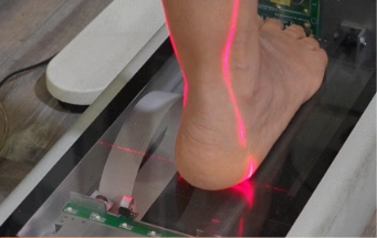 Scansione tridimensionale del piede con ParoContour